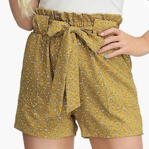 GRACE KARIN Women Bowknot Tie Waist Shorts